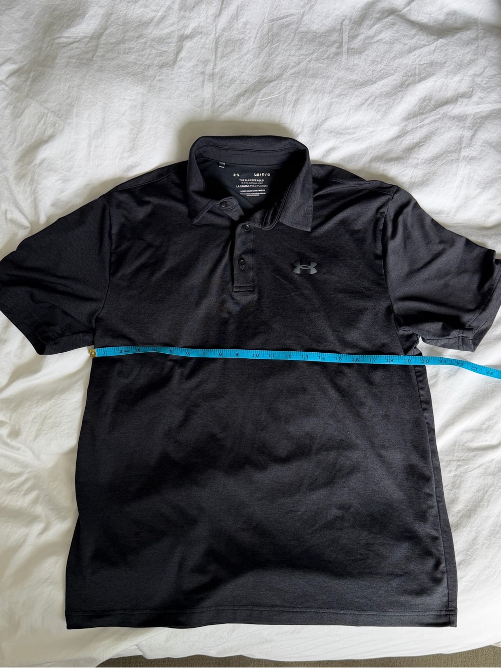 Under Armour Men’s black Playoff Polo THREE PACK size large mens L polo shirt